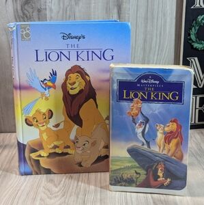 Disney Lion King Story Book and VHS Video Tape Bundle Vintage 1994